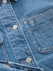 Blue Denim Worker Jacket - Image 6 of 7