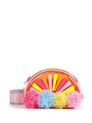 Riñonera rosa con pompones arcoíris de Billieblush con correa con logotipo - Imagen 1 de 6