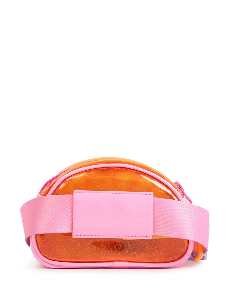Riñonera rosa con pompones arcoíris de Billieblush con correa con logotipo - Imagen 2 de 6