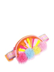 Riñonera rosa con pompones arcoíris de Billieblush con correa con logotipo - Imagen 6 de 6