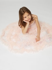 Billieblush Pink Mesh Tulle Longline Occaison Party Dress - Image 1 of 4