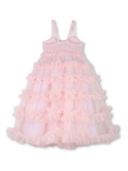 Billieblush Pink Mesh Tulle Longline Occaison Party Dress - Image 4 of 4