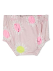 Billieblush Baby Pink 100% Cotton Floral Dress And Bloomer Set - Image 3 of 6