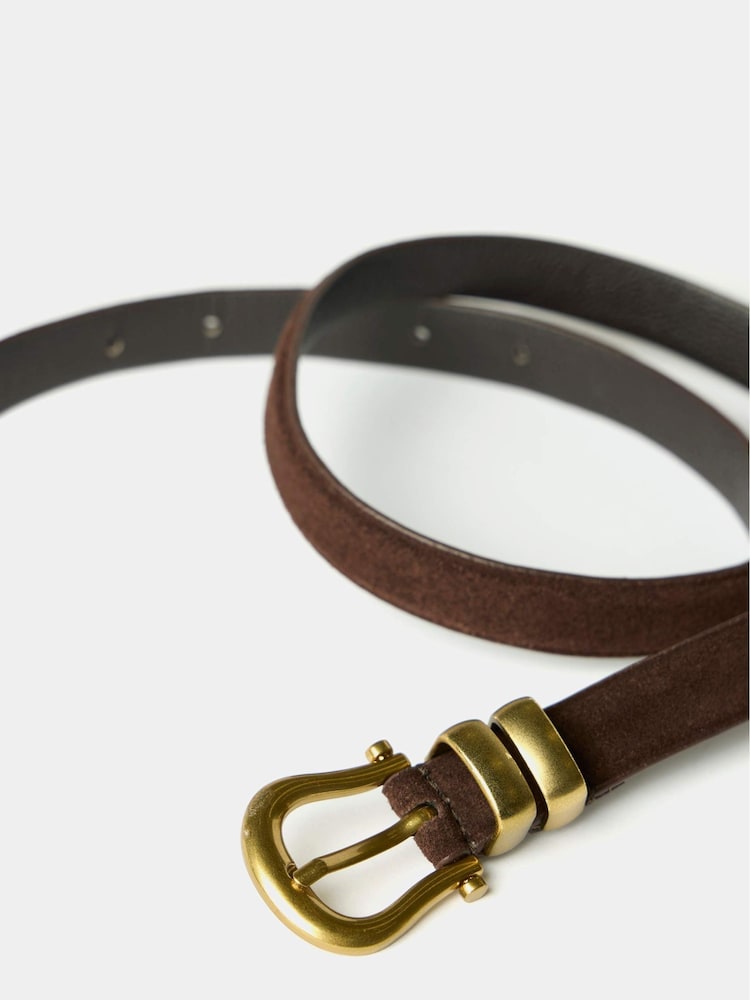 Mint Velvet Brown Suede Belt - Image 2 of 3