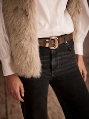 Mint Velvet Suede Wide Belt - Imagen 1 de 5