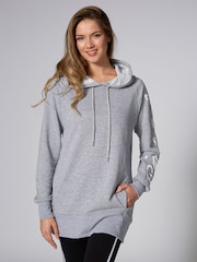 Grijs - Pineapple lange hoodie voor dames - Image 1 of 1