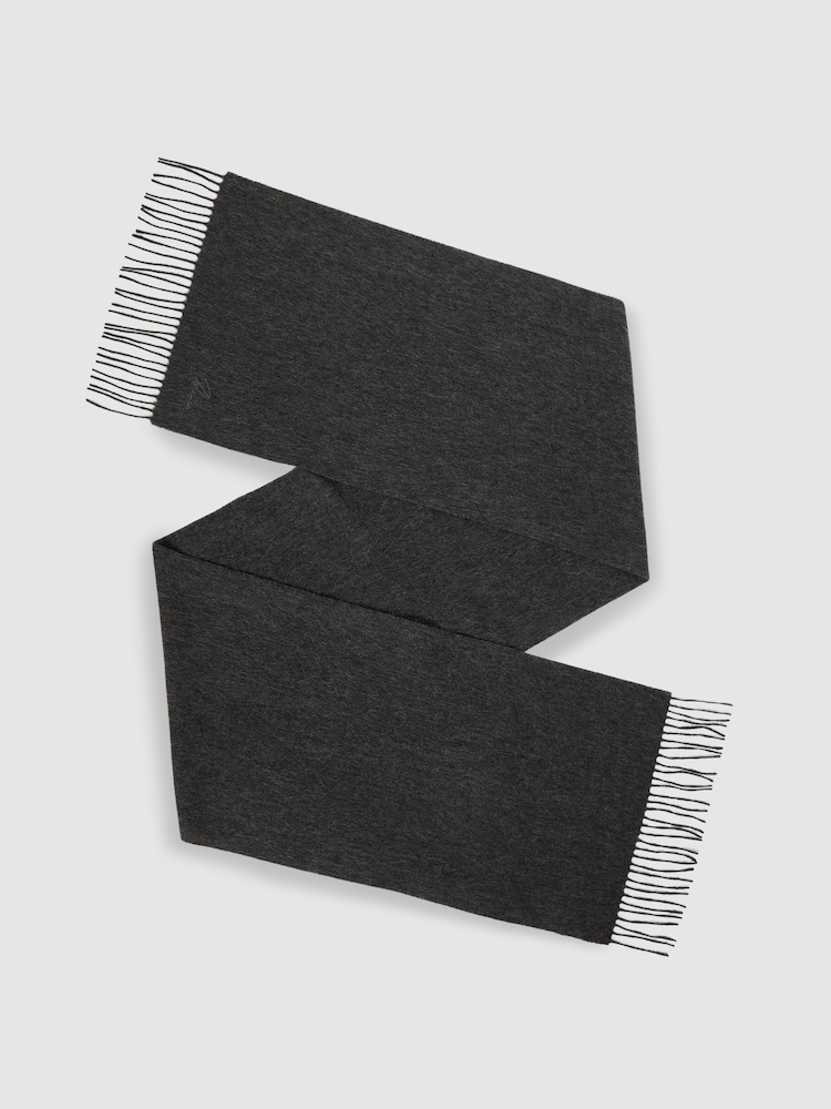 Anthrazit - Reiss Picton Wool and Cashmere Scarf - Bild 1 von 4
