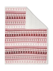 BHS Red Throw with Sherpa - Image 5 of 6