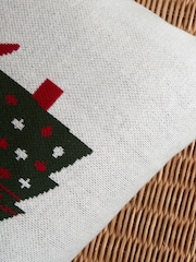 BHS Christmas Tree on Car 100% Cotton Cushion - Image 3 of 6