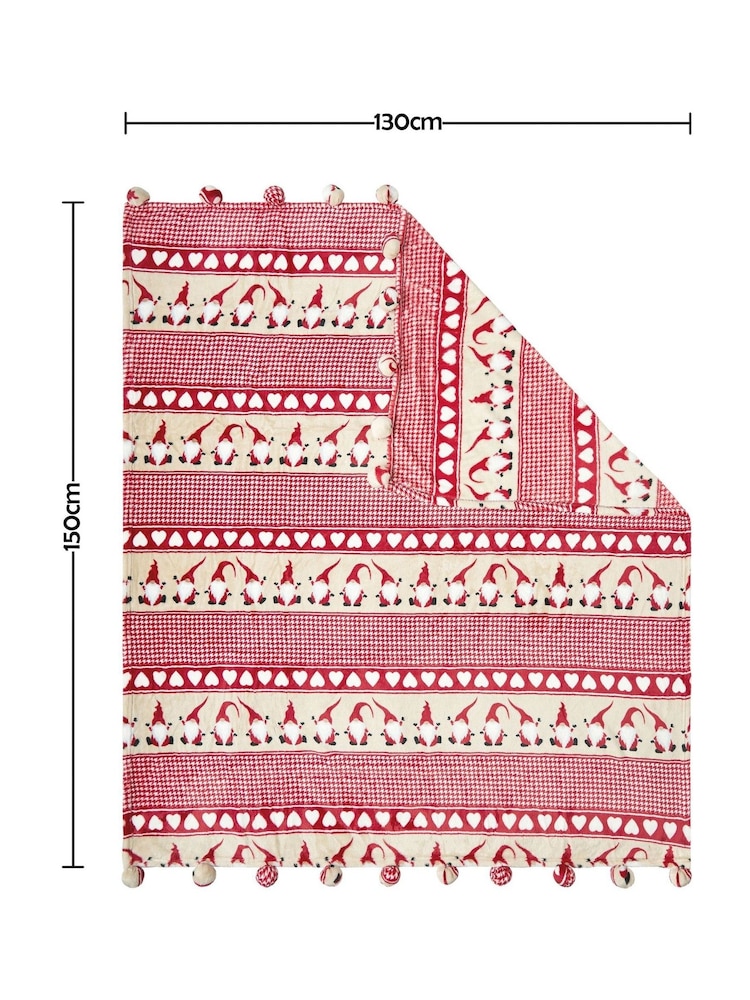 BHS Red Gonk Throw - Image 6 of 6