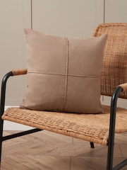 BHS Pebble Faux Suede Cross Cushion - Image 1 of 6