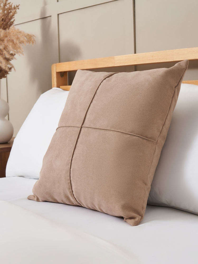 BHS Pebble Faux Suede Cross Cushion - Image 2 of 6