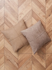 BHS Pebble Faux Suede Cross Cushion - Image 3 of 6