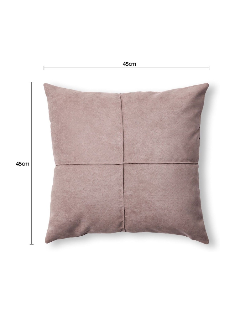 BHS Pebble Faux Suede Cross Cushion - Image 6 of 6
