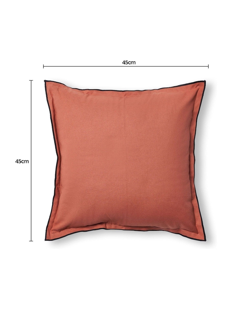 BHS Clay Pierre 100% Cotton Cushion - Image 4 of 4