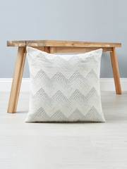 BHS Natural/Grey Geo Design Cushion - Image 1 of 5