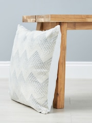 BHS Natural/Grey Geo Design Cushion - Image 3 of 5