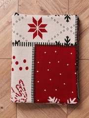 BHS New Patchwork 100% Cotton Throw - Image 4 of 6