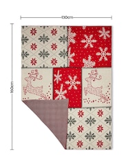 BHS New Patchwork 100% Cotton Throw - Image 6 of 6