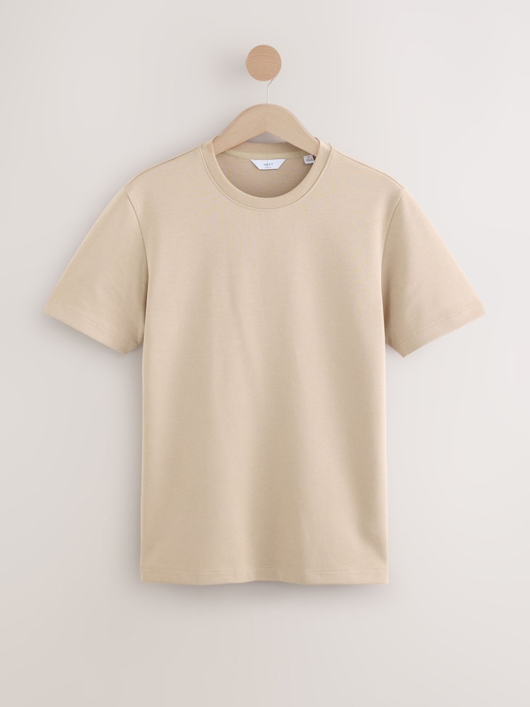 Stone Slim Fit Smart Soft Touch Heavyweight T-Shirt - Image 1 of 3