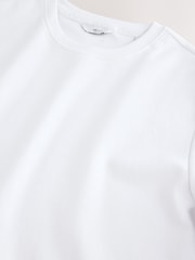 White Slim Fit Smart Soft Touch Heavyweight T-Shirt - Image 7 of 7