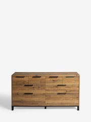 Dark Natural Bronx Oak Effect 8 Drawer Chest of Drawers - Image 7 of 10