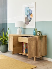 Natural Arches Mango Wood Effect Large Sideboard - Image 5 of 11