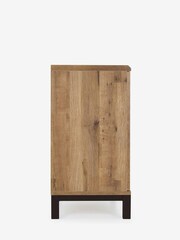 Dark Natural Bronx Oak Effect Small Sideboard - Image 9 of 10