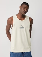 Blue/White/Green Graphic Print 100% Cotton Vests 3 Pack - Image 10 of 15