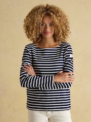Joules Harbour 3 Pack Navy/Creme/Pink Boat Neck Breton Tops - Imagem 4 de 10