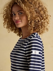Joules Harbour 3 Pack Navy/Creme/Pink Boat Neck Breton Tops - Imagem 9 de 10