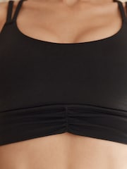 Black Medium Strappy Back Impact Sports Bra - Image 7 of 10
