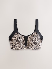 Schwarz/Weiß - F-K Ultimate Support Cushioned Comfort Wired High Impact Sports Bra - Bild 8 von 11
