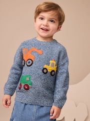 Blue Diggers Knitted Jumper (3mths-7yrs) - Image 1 of 3