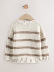 Neutral Pumpkin Halloween Knitted Crew Neck Jumper (3mths-7yrs) - Image 6 of 10