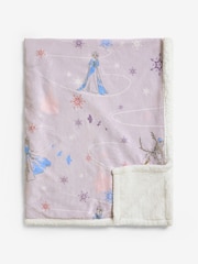 Lilac Disney Frozen Fleece Throw - Image 5 of 5