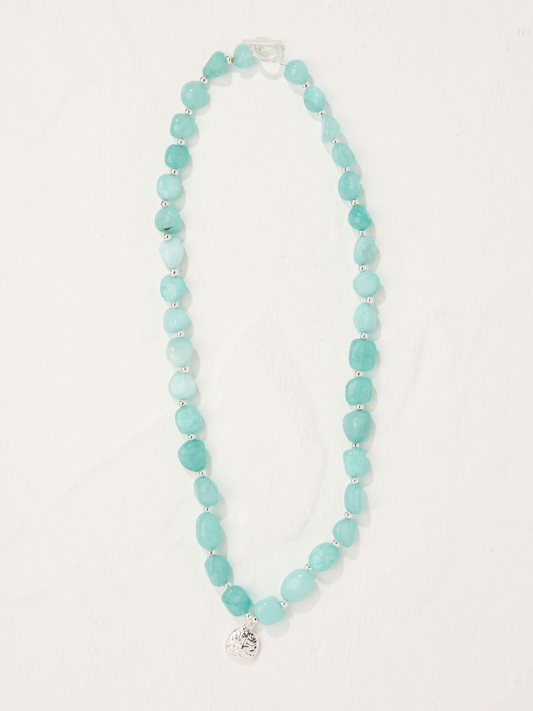 FatFace Turquoise Blue MCS Necklace - Image 1 of 2