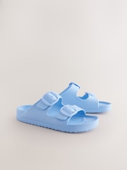 Blue Beach Double Strap Flat Sliders - Image 1 of 5
