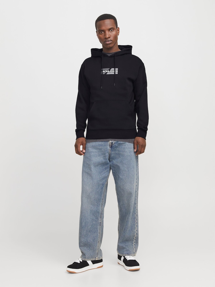 JACK & JONES Relaxed Fit Logo Hoodie - Bild 1 von 6