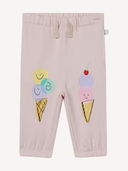 Stella McCartney Kids Pink Ice Cream Print Baby Joggers - Image 1 of 1