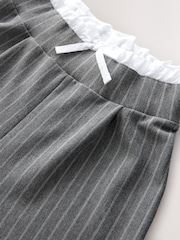 Grey Paperbag Detail Stripe Trousers (3-16yrs) - Image 3 of 4