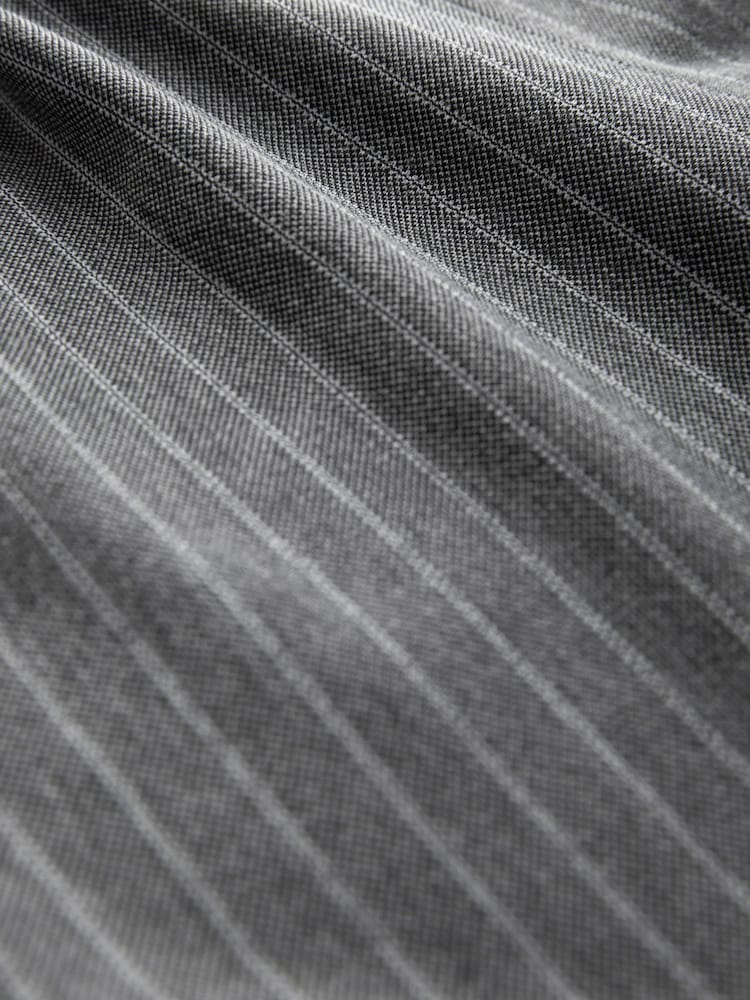 Grey Paperbag Detail Stripe Trousers (3-16yrs) - Image 4 of 4