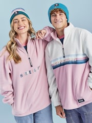 Harper & Lewis Dusty Vaaleanpunainen One Eighty Quarter Zip Fleece - Kuva 2 / 7