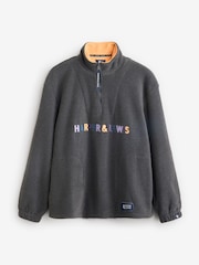 Harper & Lewis Grey Aubin 1/4 Zip Fleece - Image 6 of 7