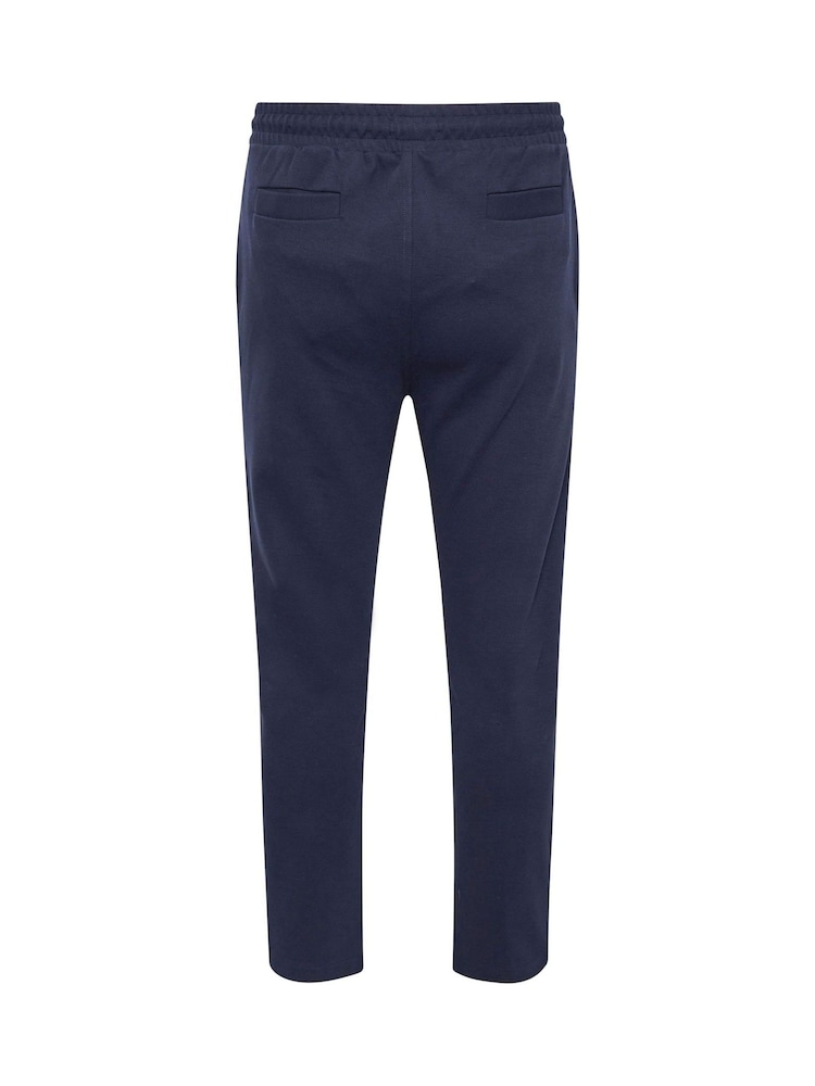 BadRhino Big & Tall Blue Textured Jersey Joggers - Image 1 of 2