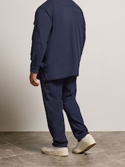 BadRhino Big & Tall Blue Textured Jersey Joggers - Image 3 of 6