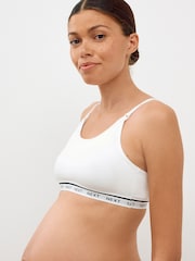 Rosa/blanco - Pack de 2 tops cortos y cómodos para lactancia/premamá - Imagen 1 de 4
