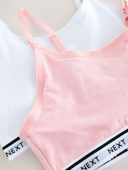 粉色/白色 - Maternity & Nursing Crop Ultimate Comfort Cotton Rich Tops 2 Pack - 16的图像14｝