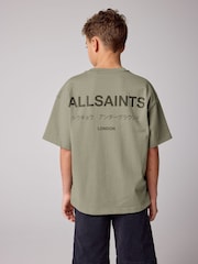Vert kaki - smALLSAINTS Oversized Underground Crew 100% Cotton T-Shirt - Image 2 de 7