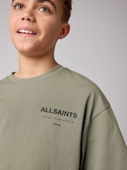 Vert kaki - smALLSAINTS Oversized Underground Crew 100% Cotton T-Shirt - Image 3 de 7